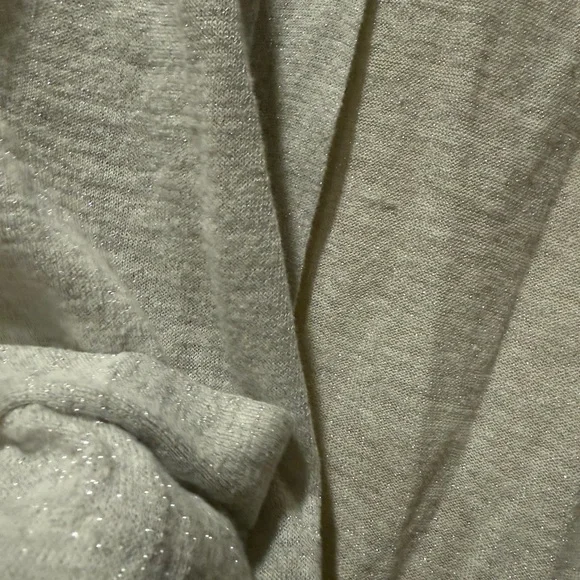 360 Sweater Soft Gray SHIMMERING SILVER Open Cardigan